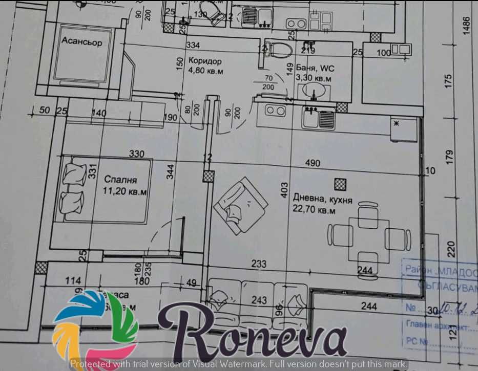 Продава се Двустаен апартамент в Варна, Възраждане 1 - 63 кв.м за 1540 €/кв.м - Снимка #6