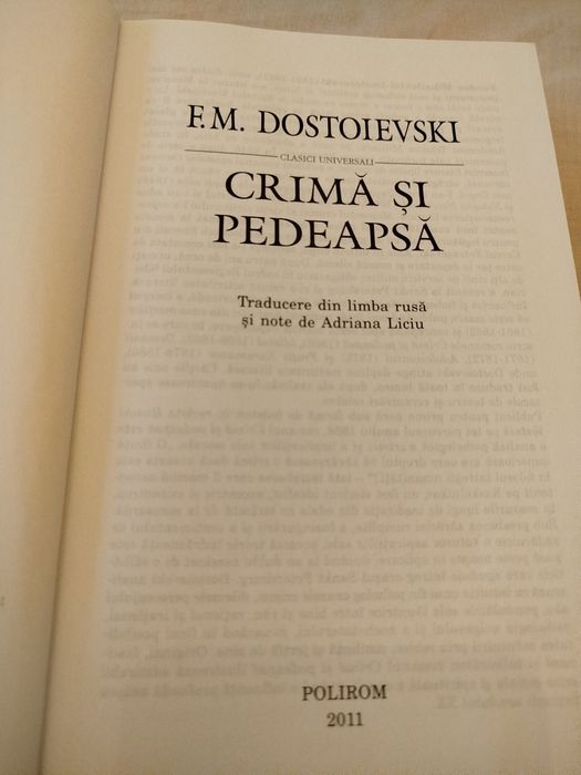 Crima si Pedeapsa , Polirom