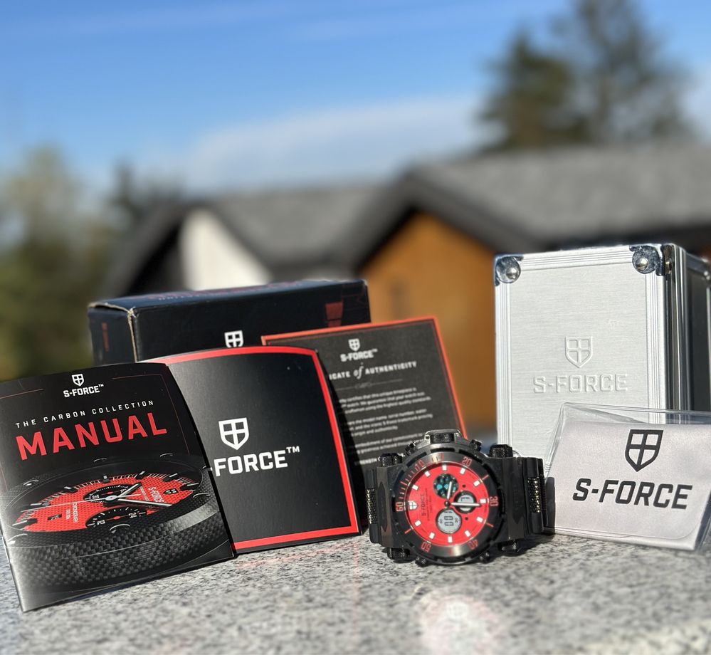 Часовник S-FORCE 55mm limited edition (The red collection). Сл