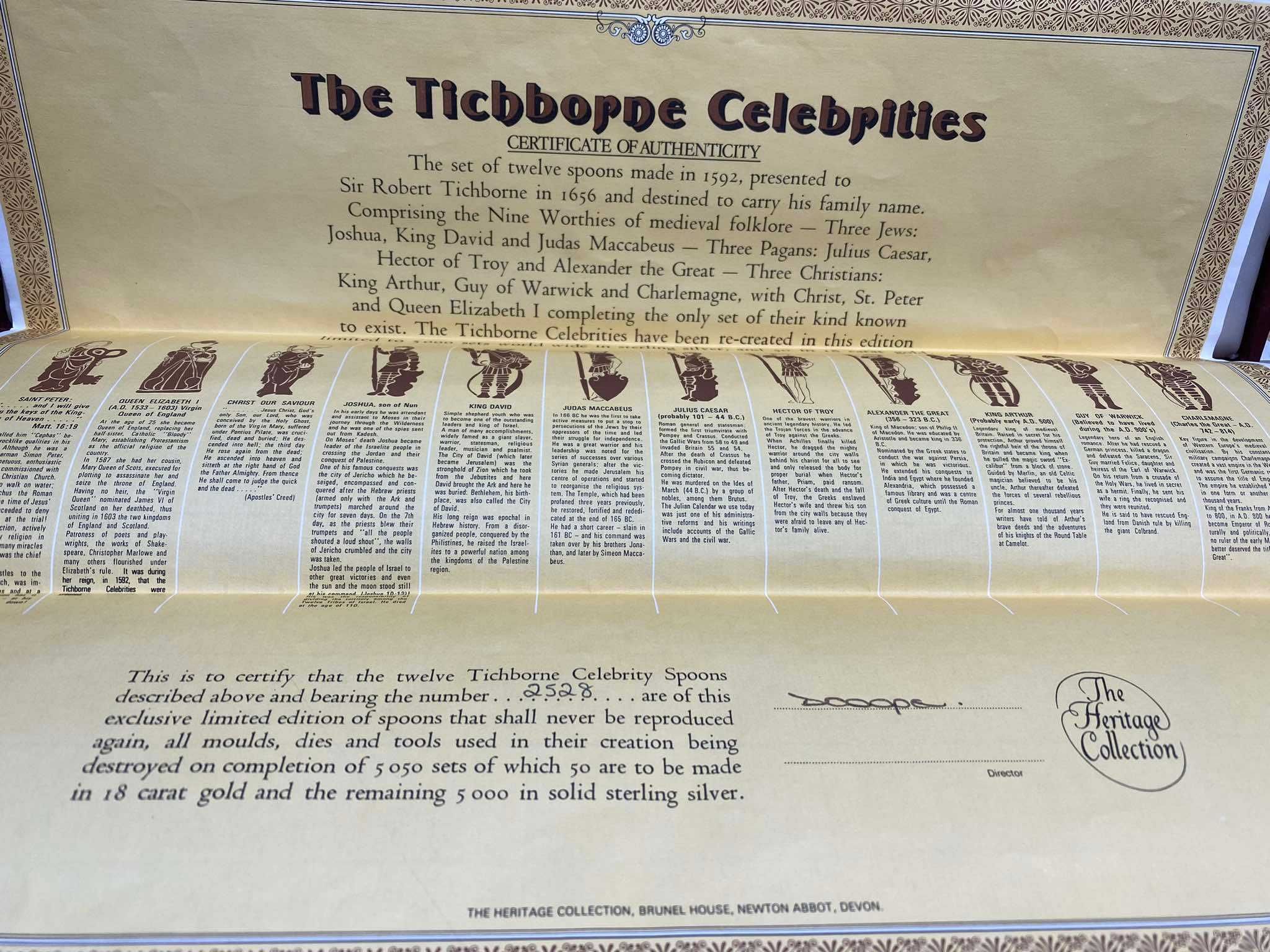 Сребърни лъжици с позлата The Tichborne Spooms от 20-ти век
