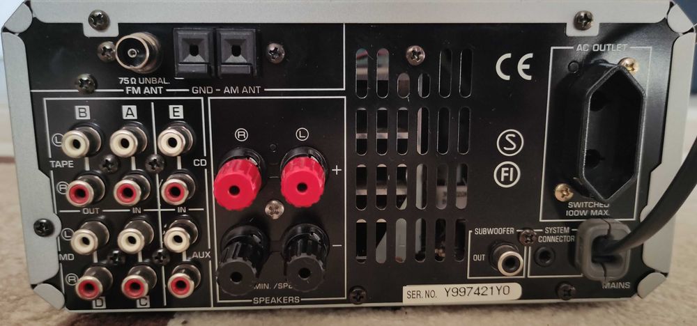 Amplif YAMAHA RX-E100 Pianocraft, Bluetooth, cu Boxe Yamaha NX E-400