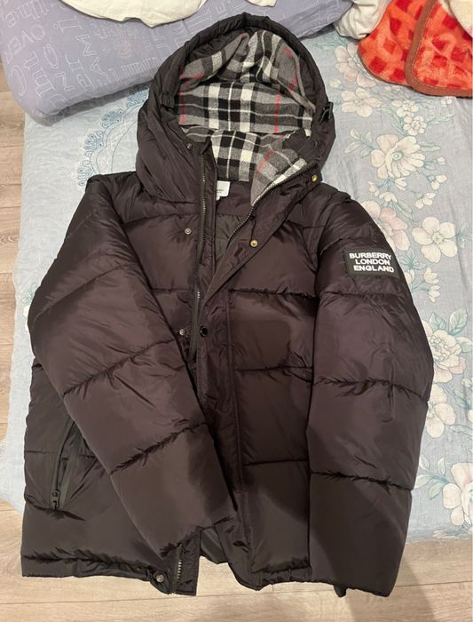 пуховик burberry