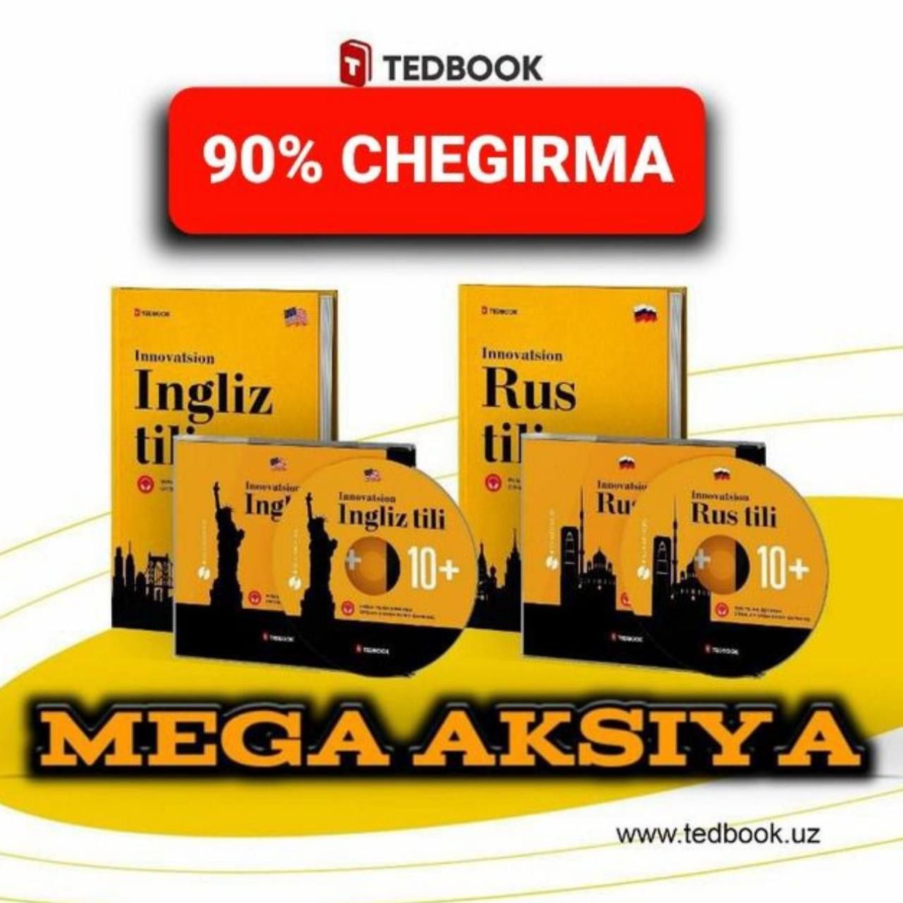 Booknomy Tedbook Smartbook natural getclub ingliz rus arab kores tilla