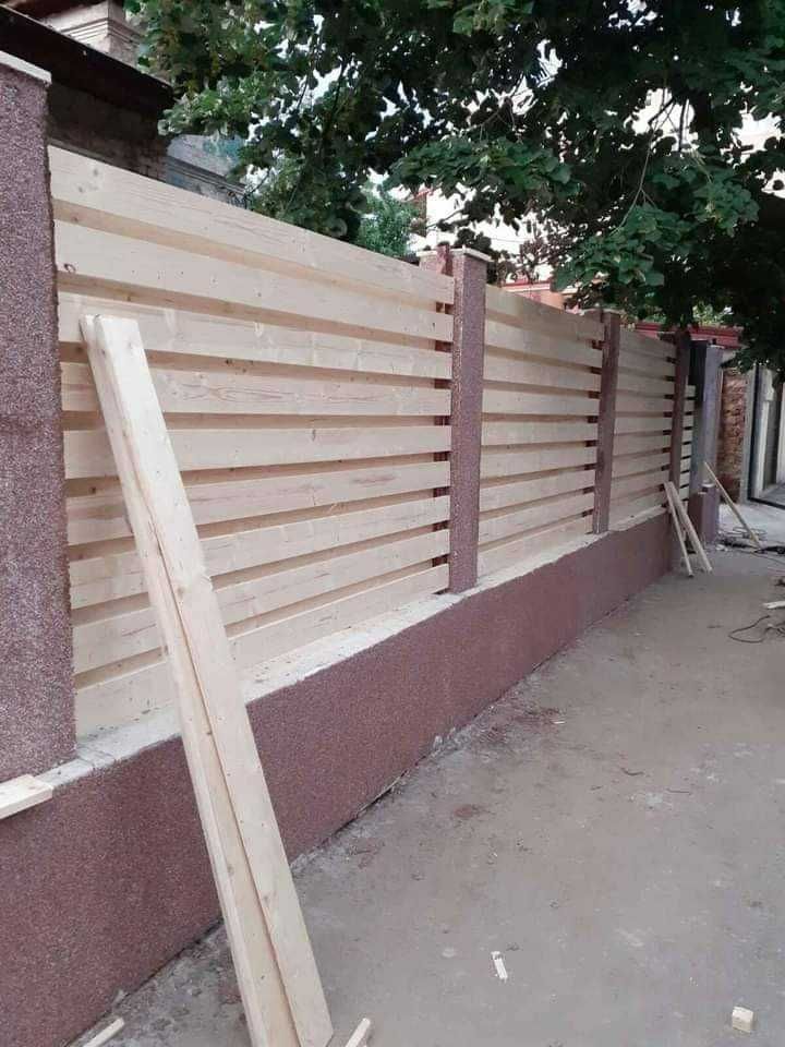 Garduri de diferite modele (jaluzele, sipca metalica, tabla plasa BCA)