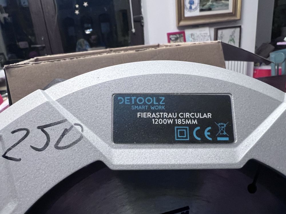 Fierastrau circular, 185 mm, 5800 rpm, 1200W, Detoolz DZ-SE100