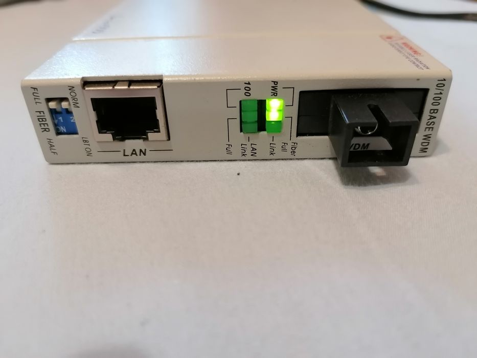 Convertor internet fibra optica