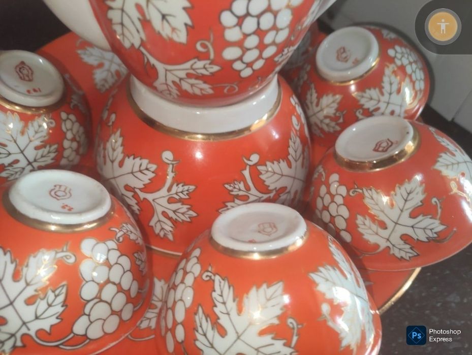 Сервиз Виноград 2 комплект СССР Новый