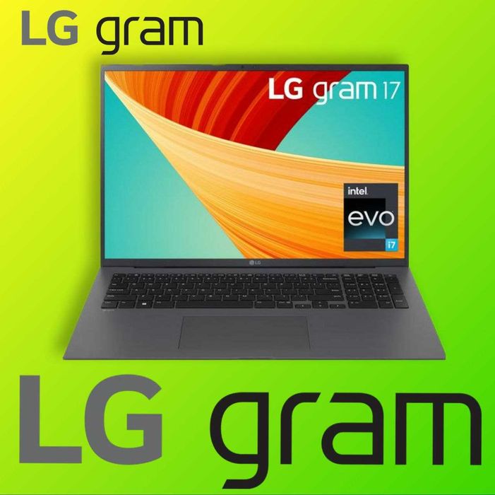 1TB, LG Gram 17 Touch: ультратонкий, сенсорный. 13Gen i7, 32G Ultra HD
