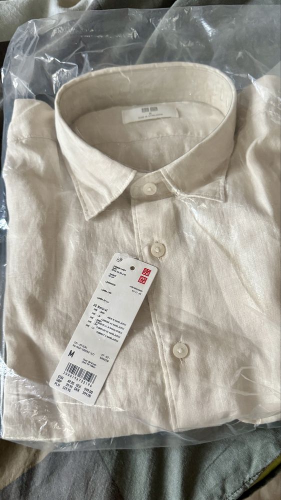 Продавам нова ленена риза Uniqlo – 100% Premium Linen