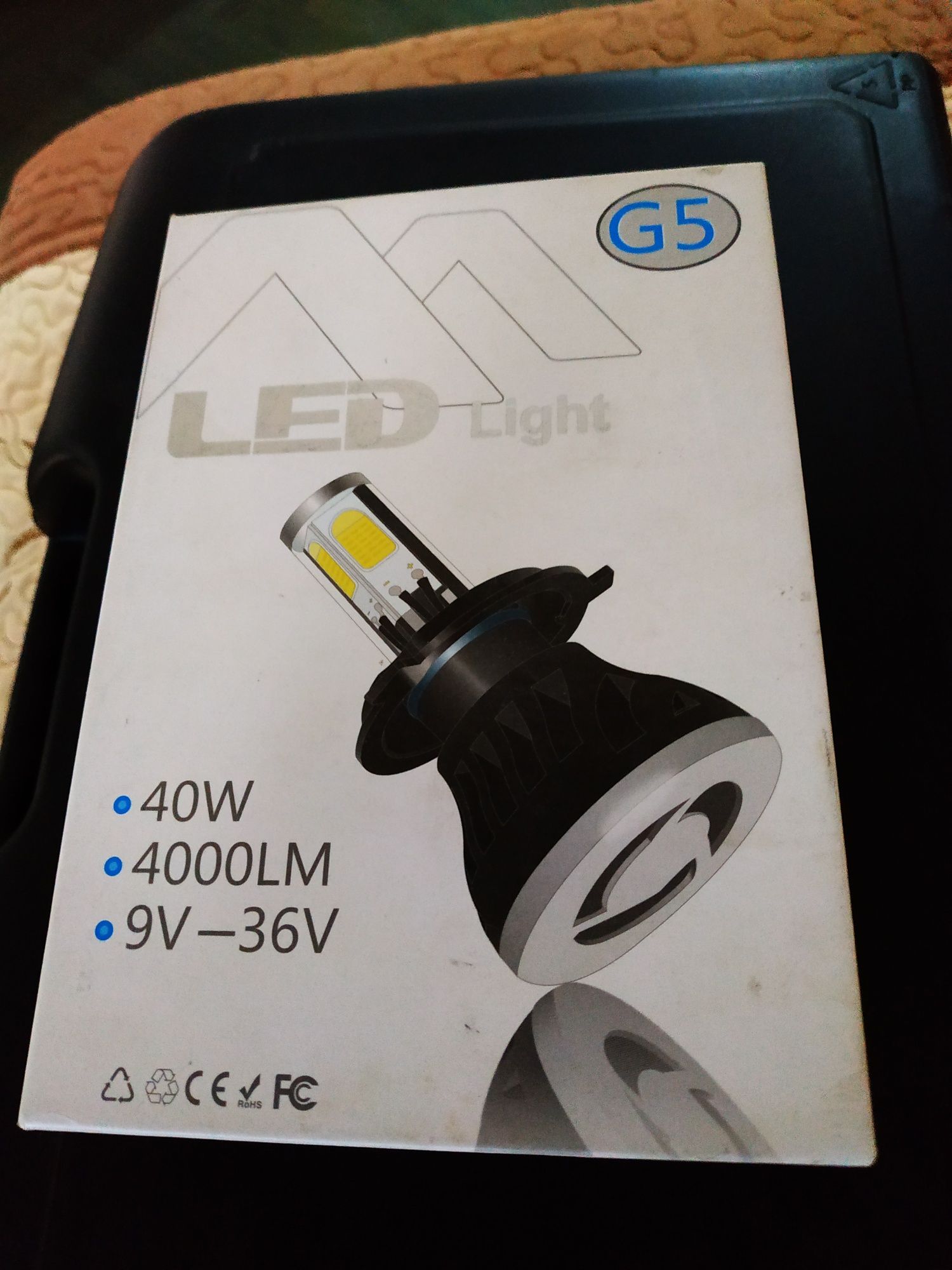 Set Led h1 40w 4000 lumeni calitate A+ 2 power SMD COB Pro