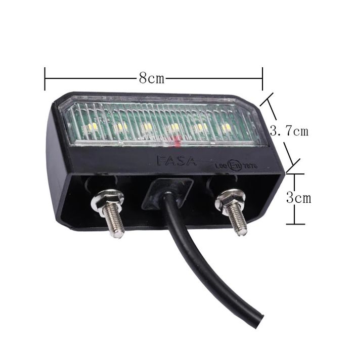 2 Броя LED ЛЕД Диоден Плафон За Номер за камиони ремаркета бусове и др