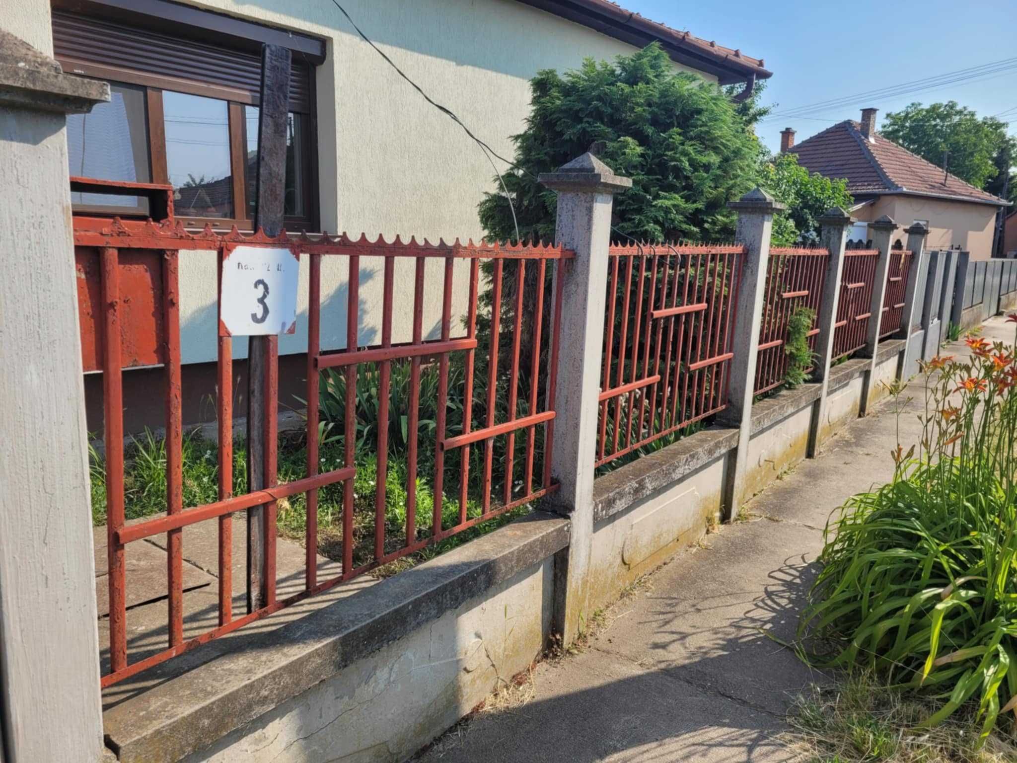 Poarta metalica cu usa , si gard