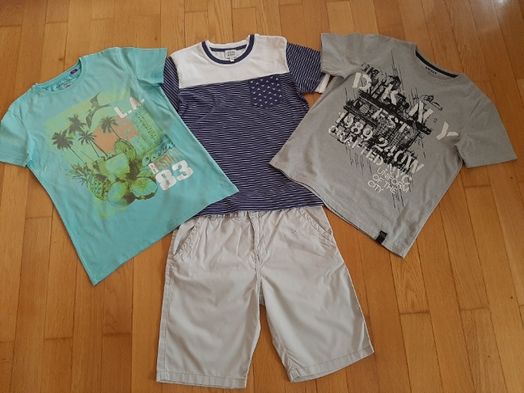 Детски дрешки:блузки DKNY,Armani,LCW,H&M и къс п-н TRN за 10 г.момче