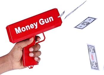 Пистолет за пари, Money gun, Парти пистолет за пари