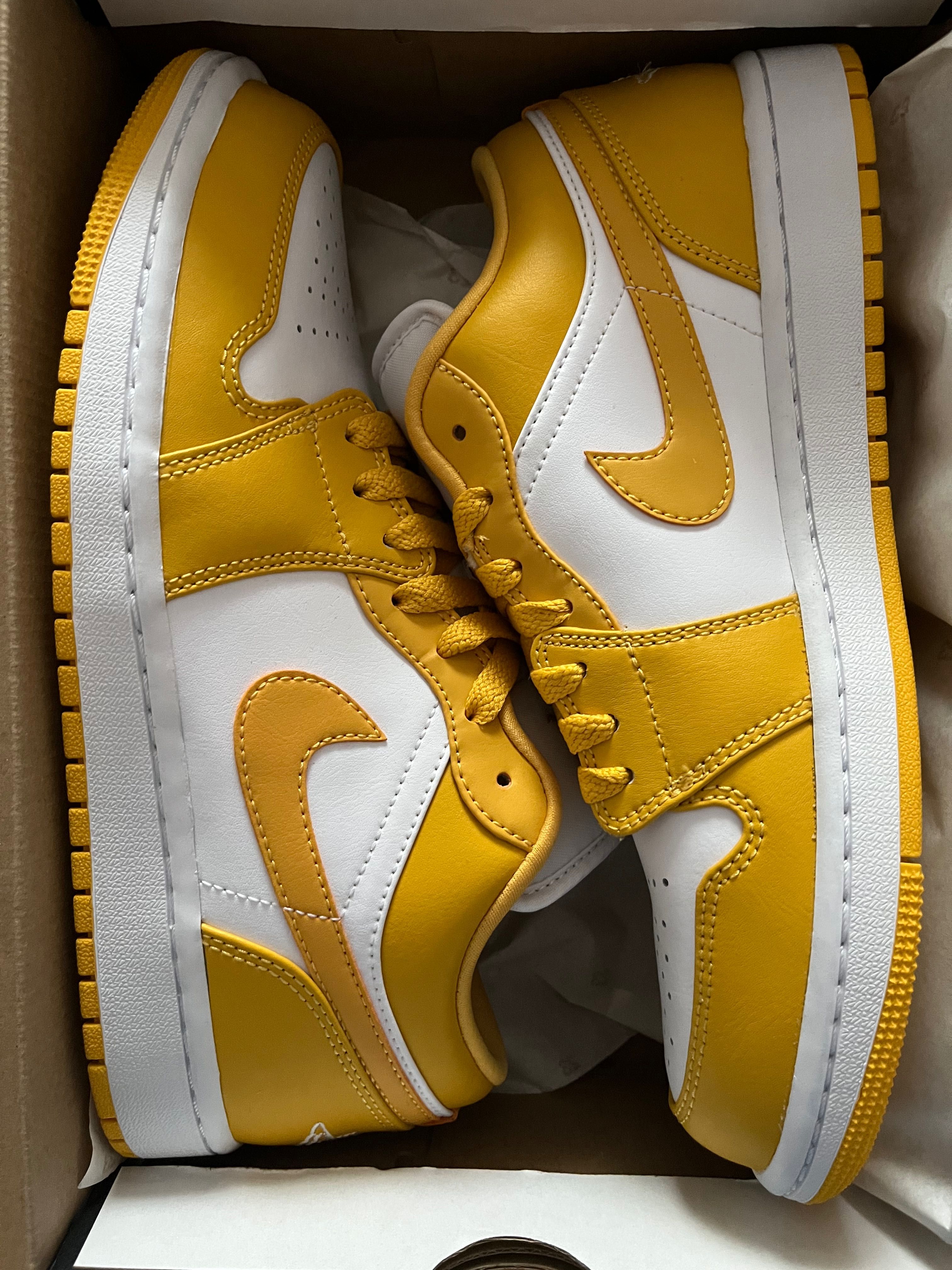 Air Jordan 1 low white/yellow 42