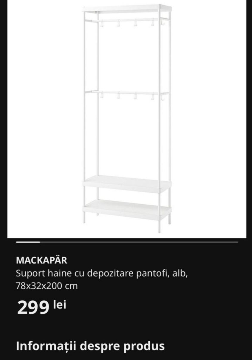 Pantofar/ suport haine Ikea