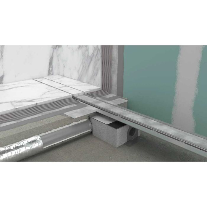NOU: Hansgrohe RainDrain Rigola de pardoseala + Capac faiantabil 90 cm