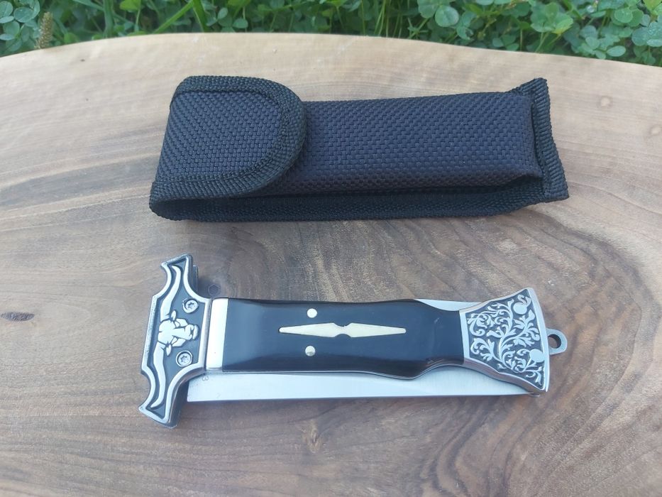 Сгъваем джобен нож Columbia pocket knife с дръжка от дърво,бивол МС123