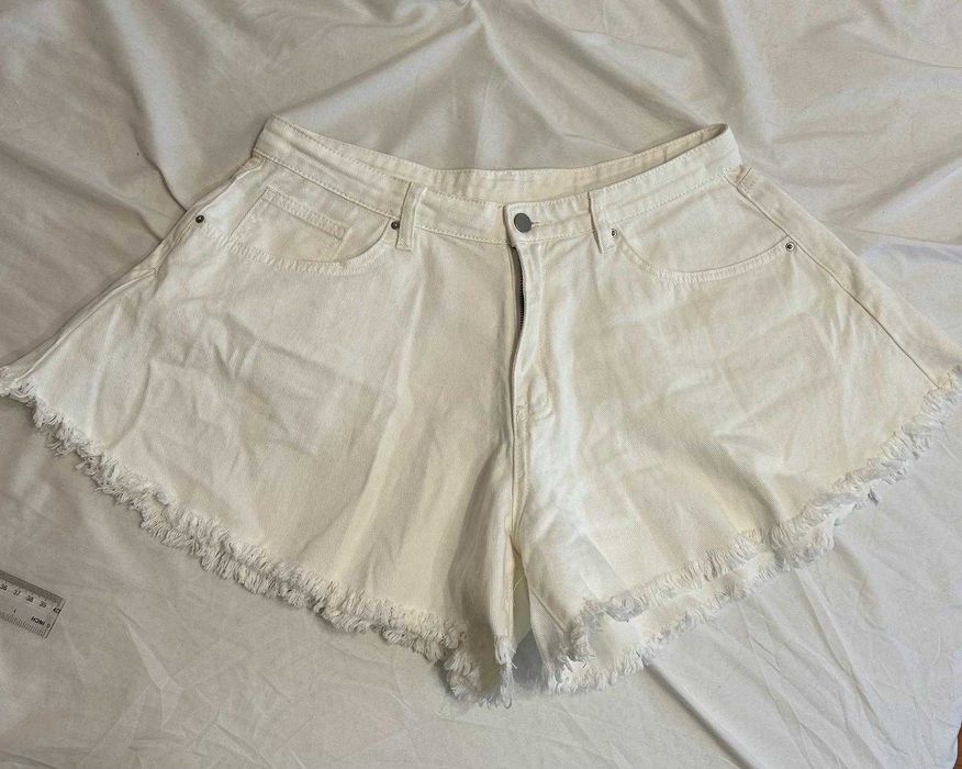 Pantaloni scurti jeans wide leg, masura 44