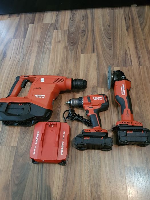 Set Hilti Nuron flex, rotopercutor și filetantă