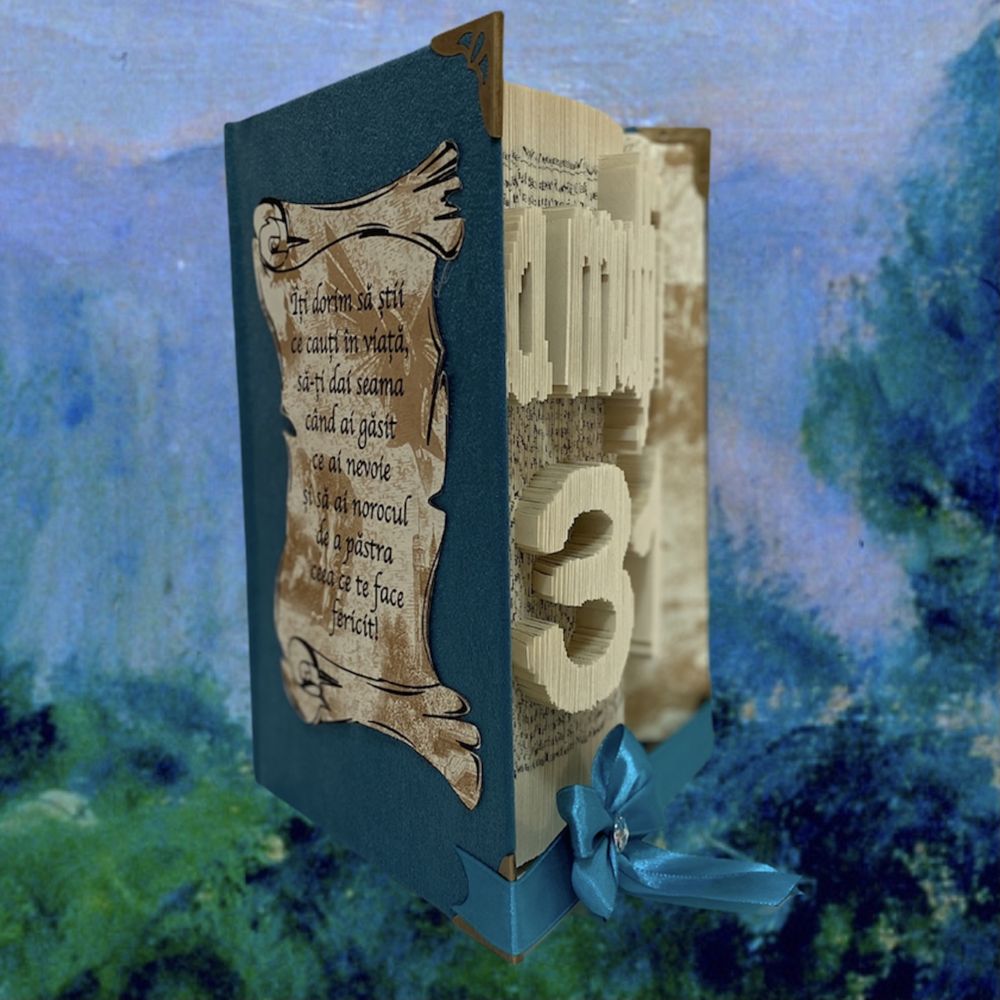 Carti sculptate personalizate - Book folding Romania