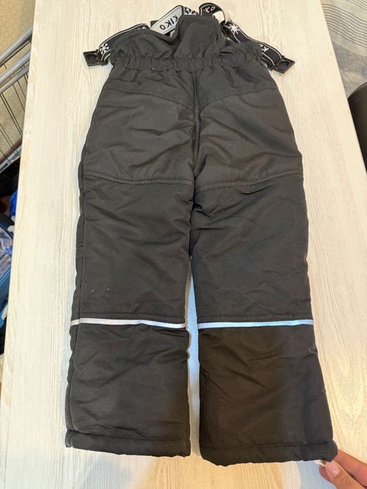 лыжный теплый комбинезон детский 92см ростовка, черный