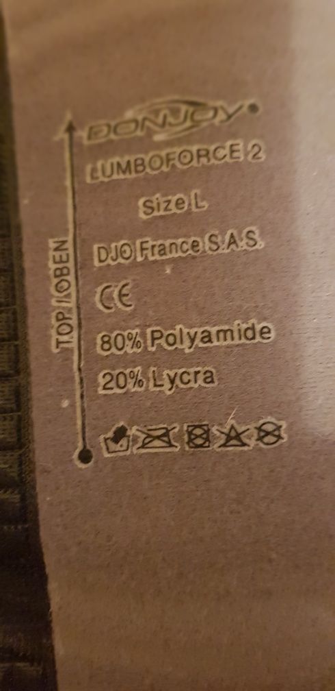 Orteza de spate Donjoy mad in France  Lombo Sacrala