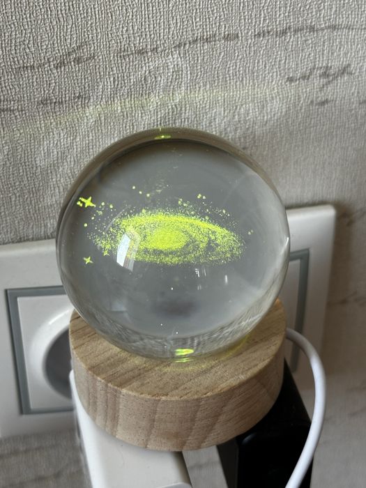 ночник хрустальный шар