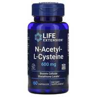 N-ацетил-L-цистеин, 600 мг, 60 капсул Life Extension Америка NAC