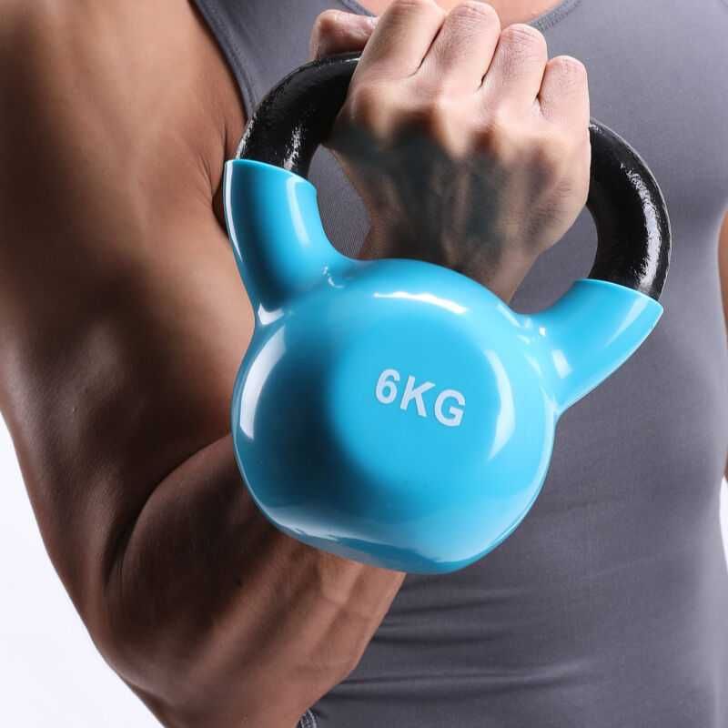 Пудовка Винил 6 кг, Kettlebell , Фитнес Оборудване