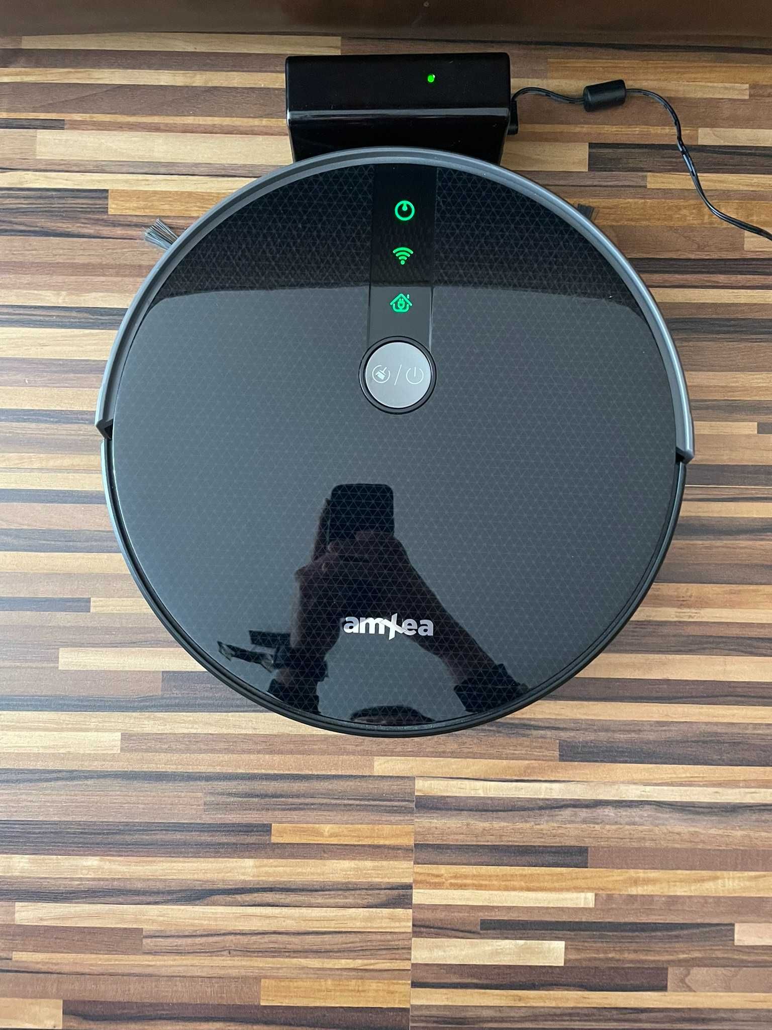 Прахосмукачка робот amXea E30 Wi-Fi жироскопична навигация сухо/мокро