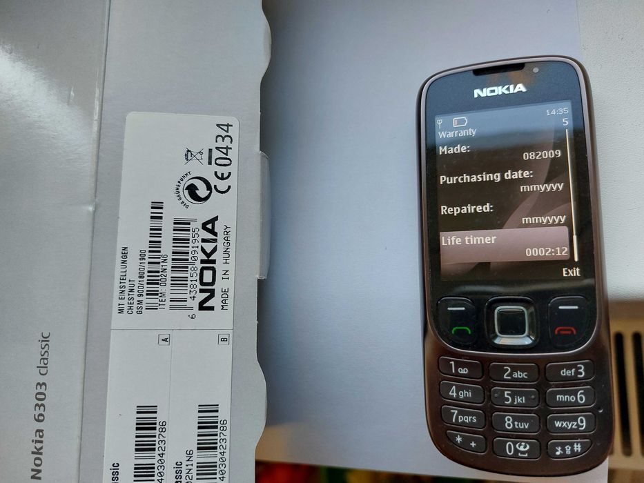 Nokia 6303 orig Ungaria decodat doar 2 ore vorbit la cutie cu accesori