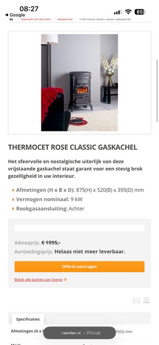 Vând șemineu din fontă