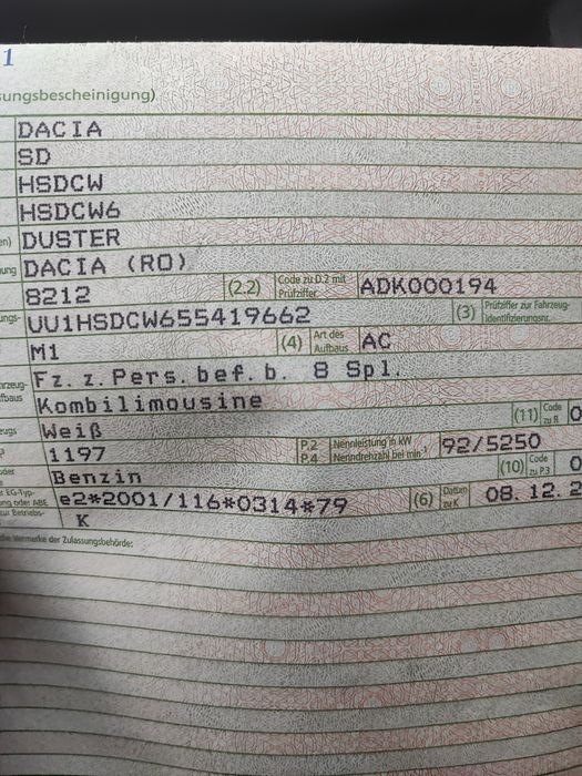 Dacia Duster 1,2tce benzina