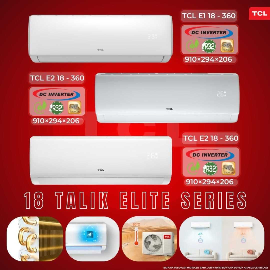 Кондиционеры TCL 12 ИНВЕРТОРОМ Скидка Оптовая цена +Доставка(Расрочка)