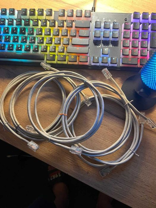 UTP кабель SHIP-5E/ Сетевой кабель обжатый RJ-45/Патч Корд(1,5м/3м/5м)