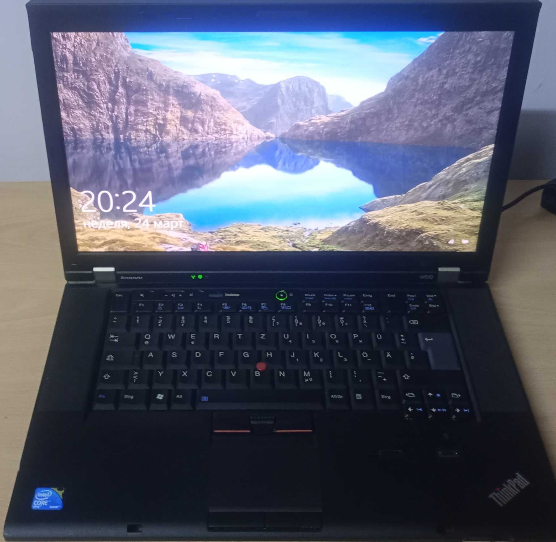 Продавам лаптоп - Lenovo ThinkPad W510 Core i7 Q820-Touchscreen