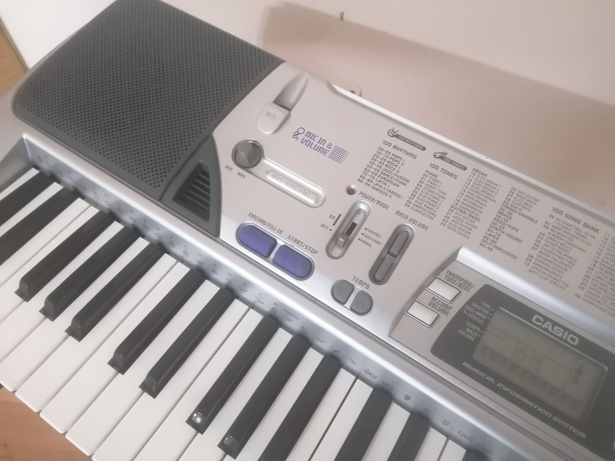 CASIO CTK-496 microfon midi controller