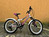 Bicicleta KENZEL ROXIS 20″ alb, copii, 6 viteze SHIMANO