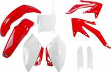 Пълен комплект пластмаси за HONDA CRF450R 2007 червено с бяло