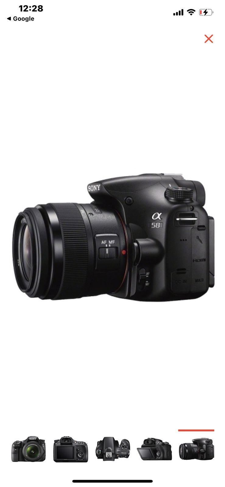 Фотоаппарат Sony Alpha A 58 kit18-55