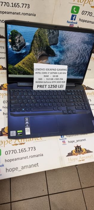 Hope Amanet P6 Laptop Lenovo ideapad Gaming i7  #164211