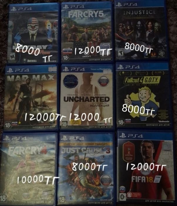 Оригинальные игры PS4