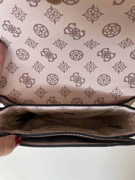Guess Shell Logo Centre Stage Crossbody Bag