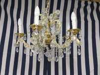 Candelabru  cu 5 brațe din cristal