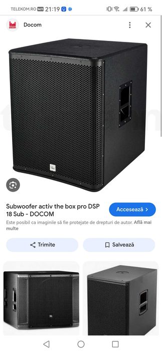 Vând subwoofer activ