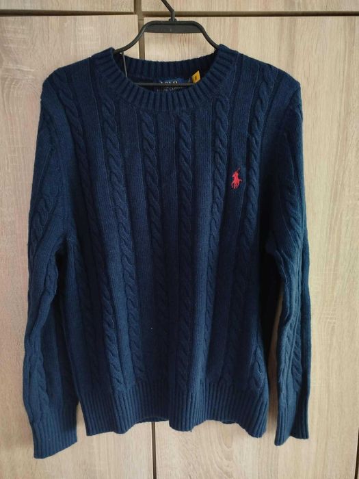 Пуловер Ralph Lauren - мъжки, тъмносин