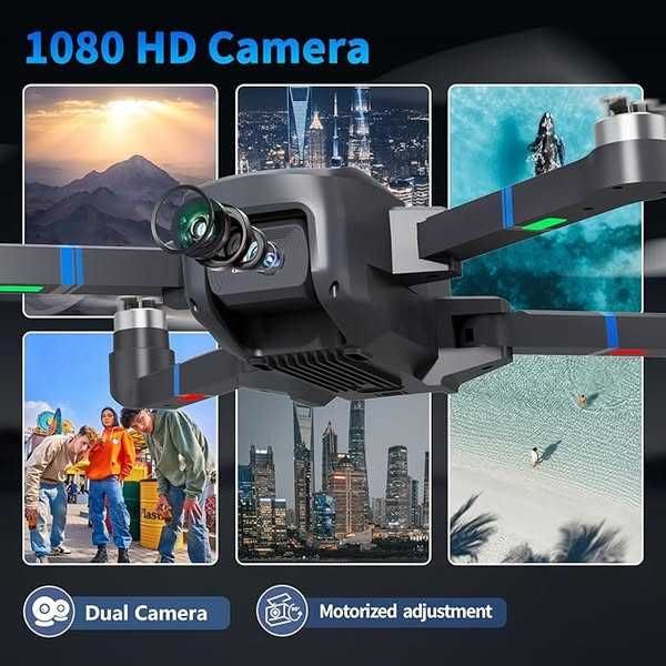 Dronă Toladrone TL16 cu cameră 1080P,  pliabilă , motor fără perii