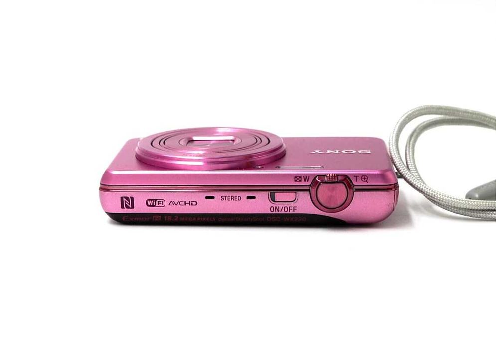Sony Cyber-shot DSC-WX220 розов компактен фотоапарат FULL-HD камера