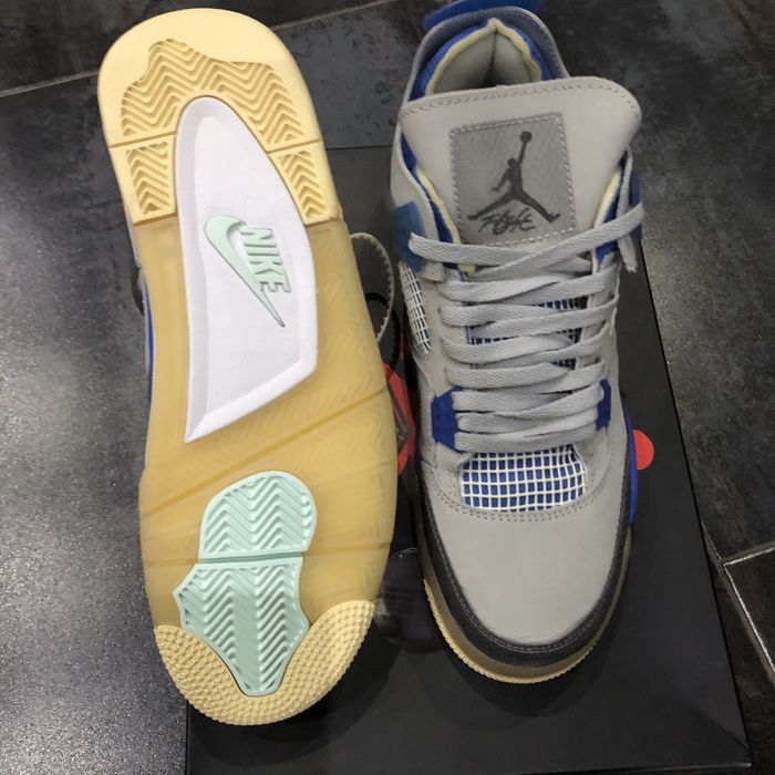 Air Jordan 4 Retro Off White Millitary Blue - 45